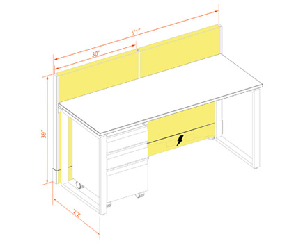 Office Benching: Electrical Cubicle Panels Electrical Cubicle Panels