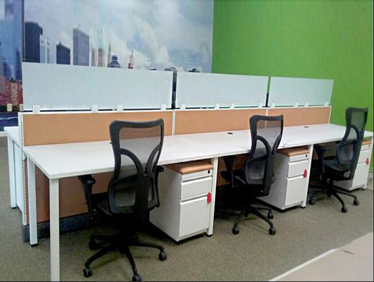 Office Benching Case Study: 39-inch High Partition Panels and Plexi Dividers Case Study: 39-inch High Partition Panels and Plexi Dividers