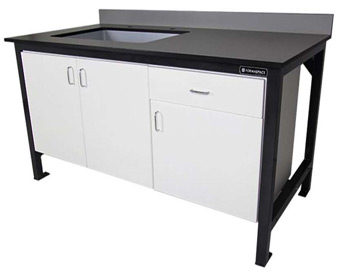 Office Benching vs Lab Bench with Sink Lab Bench with Sink