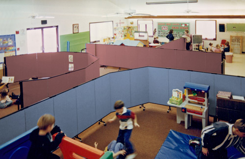 Temporary wall systems for education - daycare Temporary wall systems for education - daycare