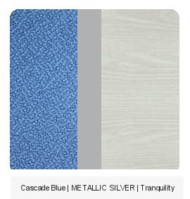 Cascade Blue | Mettalic Silver | Tranquility
