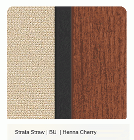 Office Color Palette: Strata Straw | BU | Henna Cherry