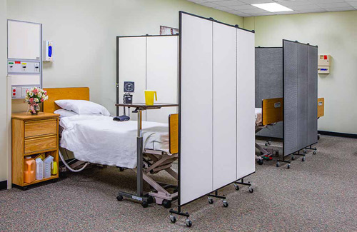 Accordion wall for healthcare - patient privacy Accordion wall for healthcare - patient privacy