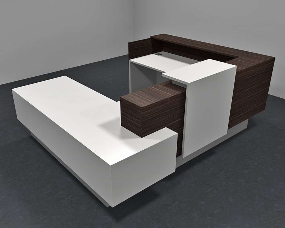 Wood reception desk CUB INB C02 JBLK LOG grigio Wood reception desk CUB INB C02 JBLK LOG grigio