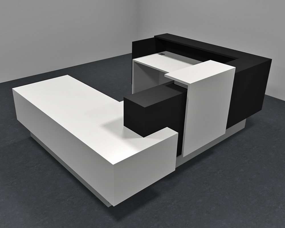 Wood reception desk CUB INB C02 JBLK LOG jet black Wood reception desk CUB INB C02 JBLK LOG jet black
