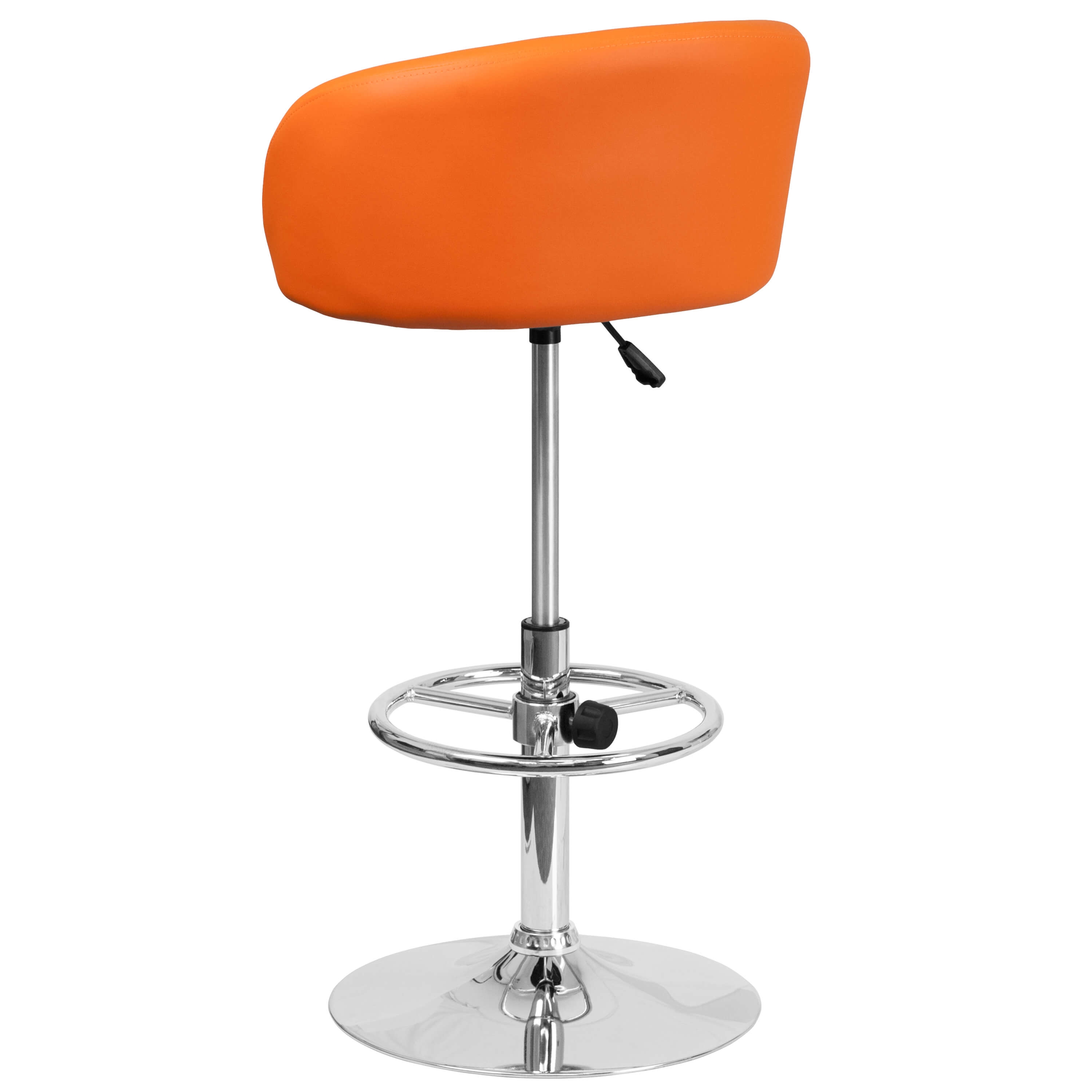 Adjustable colorful bar stools back view Adjustable colorful bar stools back view
