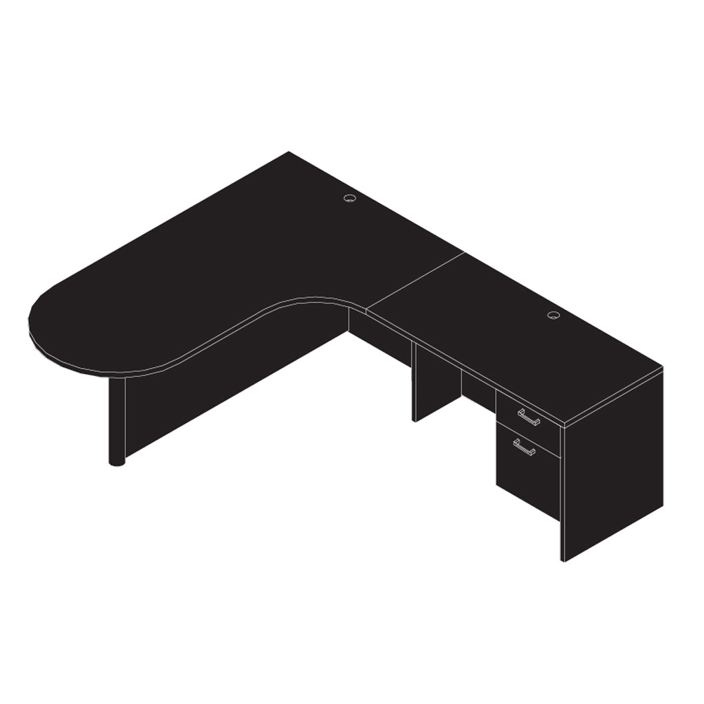 Affordable computer desk 2d drawing Affordable computer desk 2d drawing