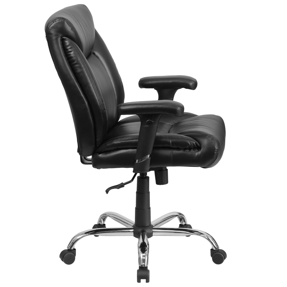 Big and tall leather office chairs side view Big and tall leather office chairs side view