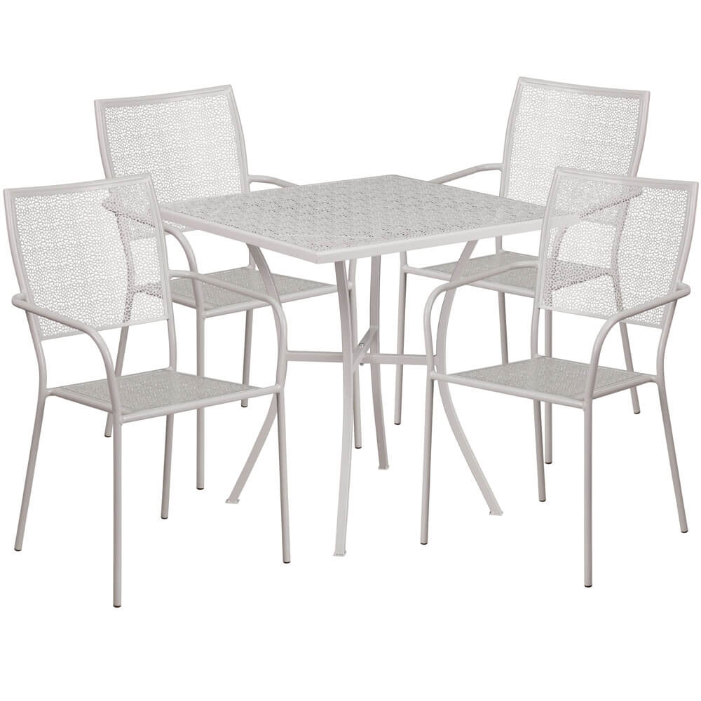 Bistro table set CUB CO 28SQ 02CHR4 SIL GG FLA Bistro table set CUB CO 28SQ 02CHR4 SIL GG FLA