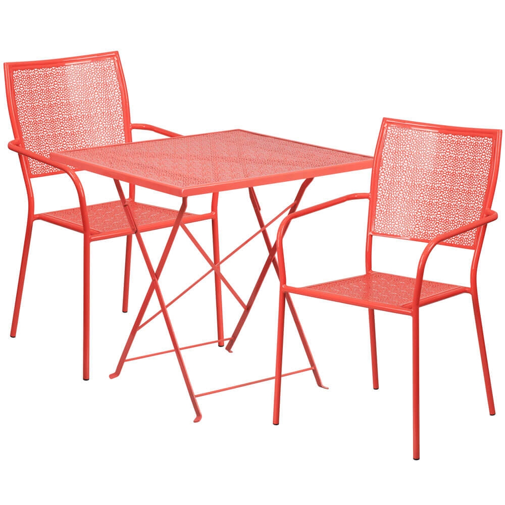 Bistro table set CUB CO 28SQF 02CHR2 RED GG F Bistro table set CUB CO 28SQF 02CHR2 RED GG F