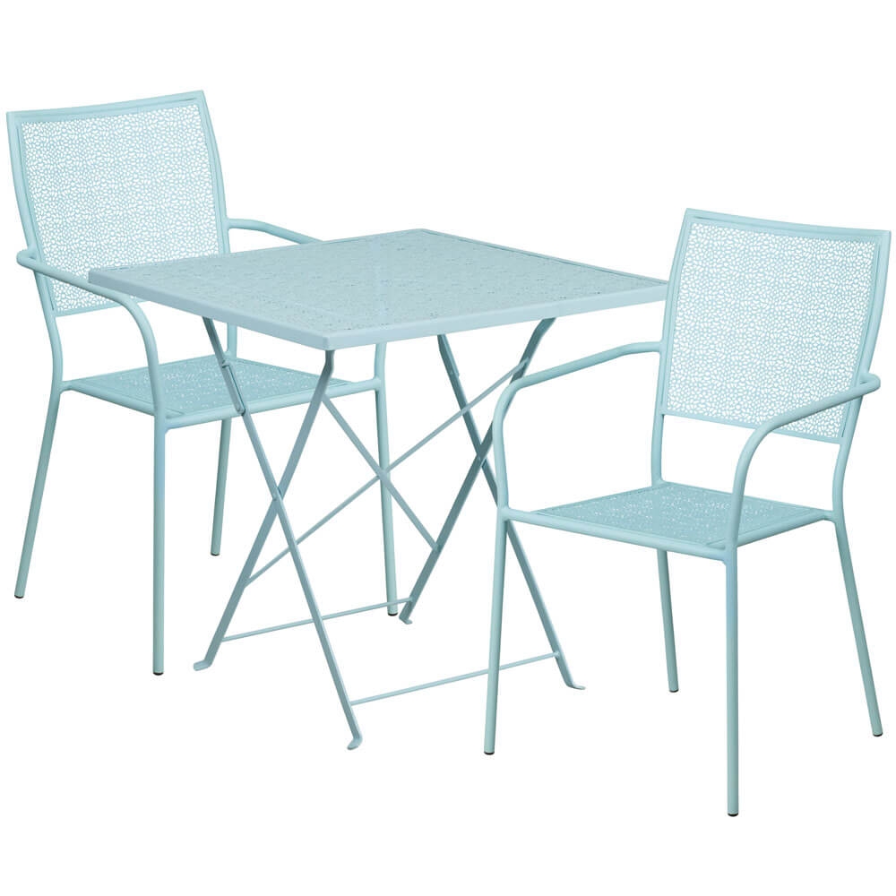 Bistro table set CUB CO 28SQF 02CHR2 SKY GG F Bistro table set CUB CO 28SQF 02CHR2 SKY GG F