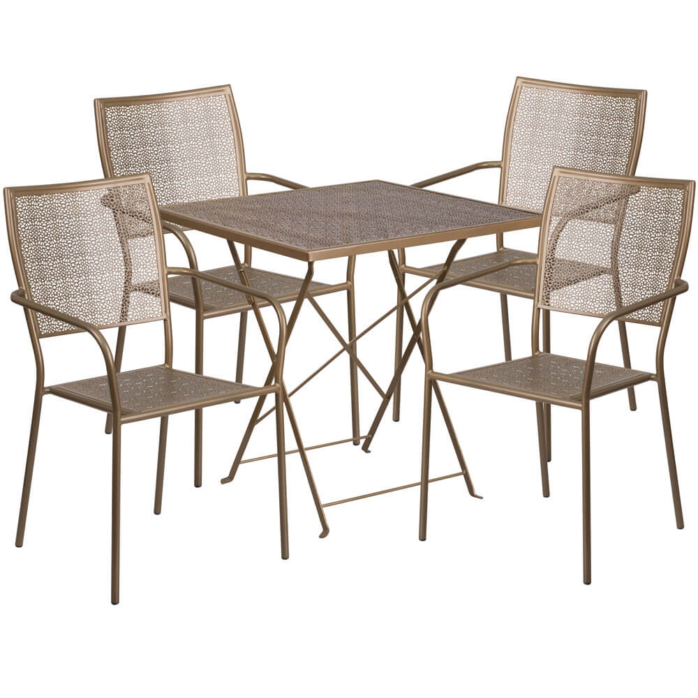 Bistro table set CUB CO 28SQF 02CHR4 GD GG FLA Bistro table set CUB CO 28SQF 02CHR4 GD GG FLA