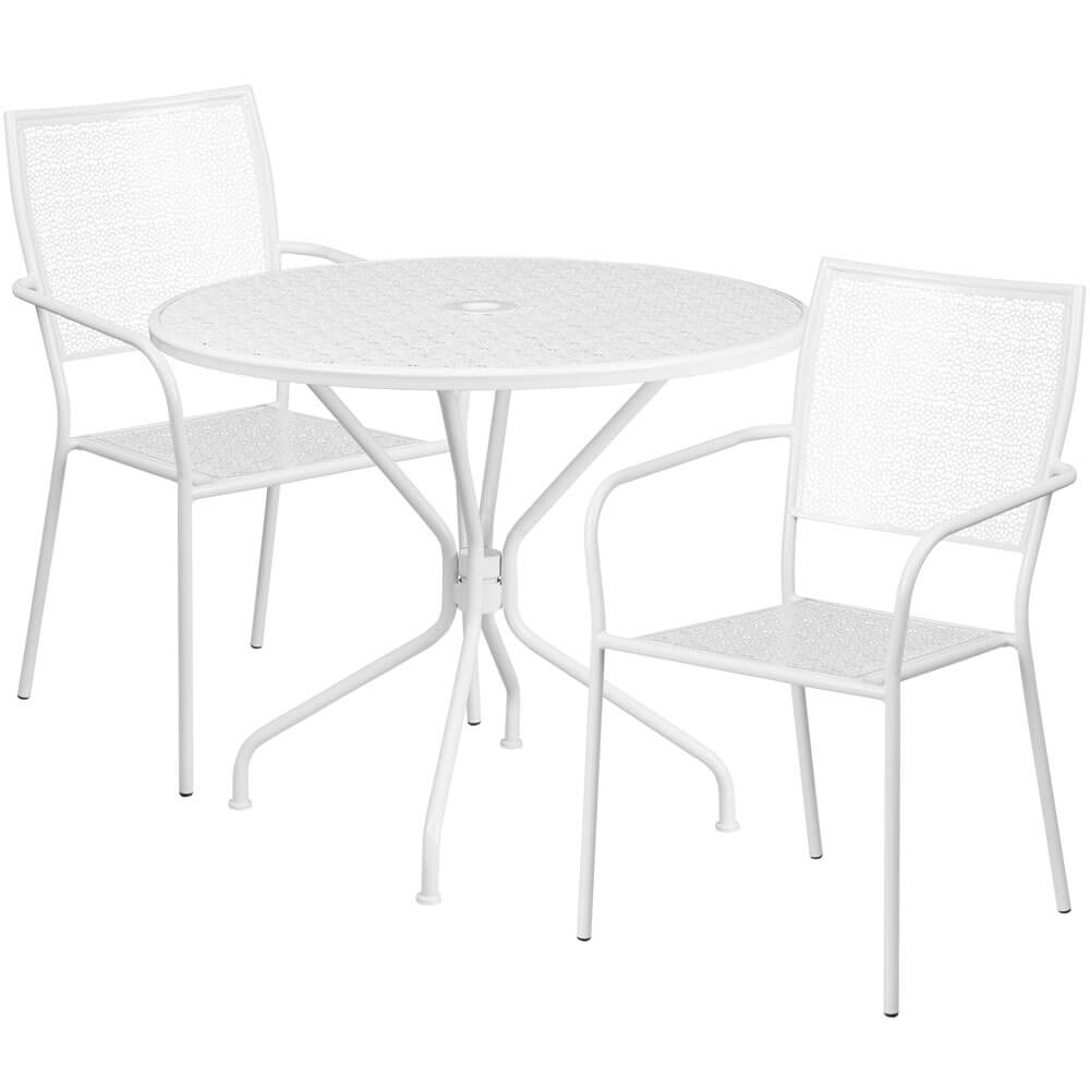 Bistro table set CUB CO 35RD 02CHR2 WH GG FLA Bistro table set CUB CO 35RD 02CHR2 WH GG FLA