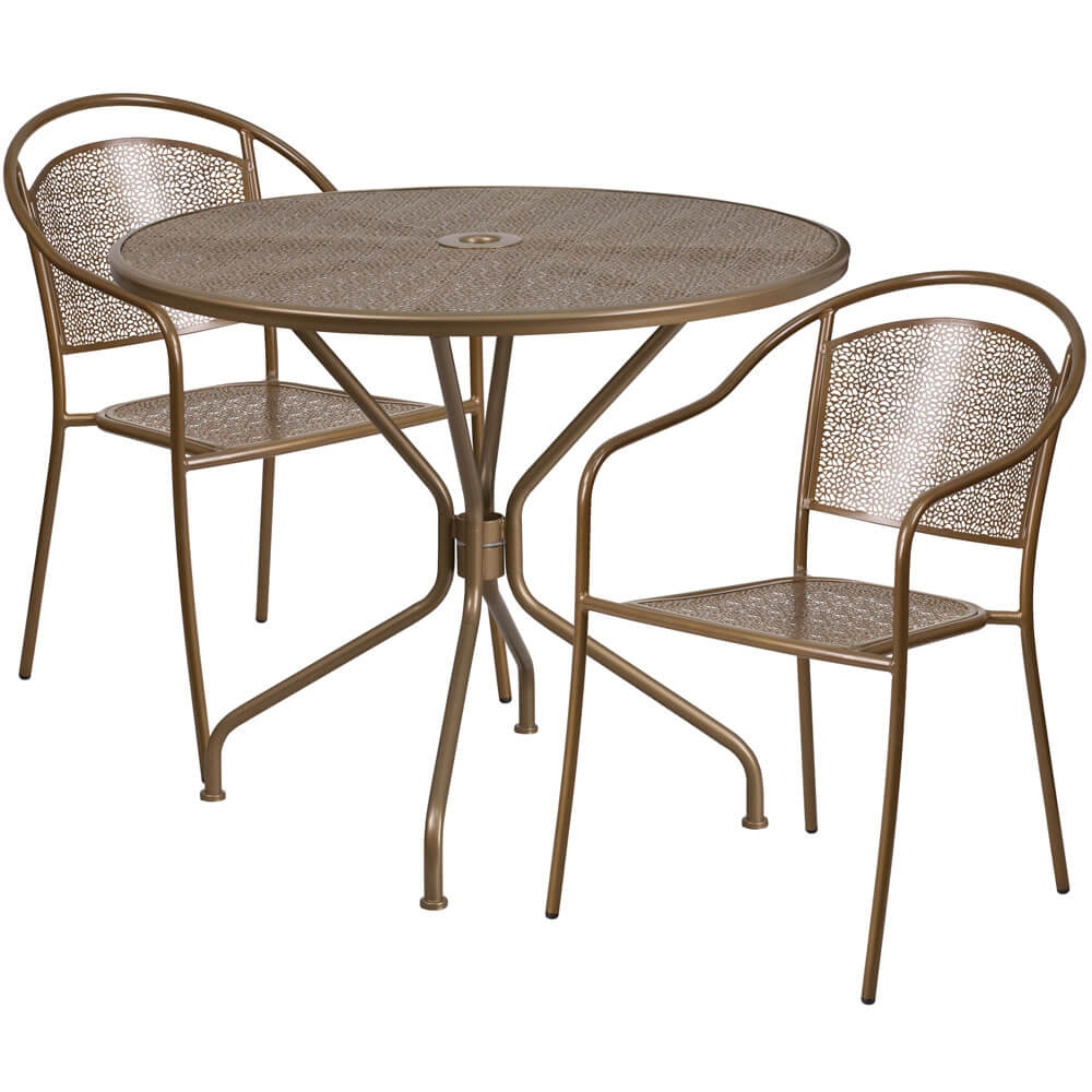 Bistro table set CUB CO 35RD 03CHR2 GD GG FLA Bistro table set CUB CO 35RD 03CHR2 GD GG FLA