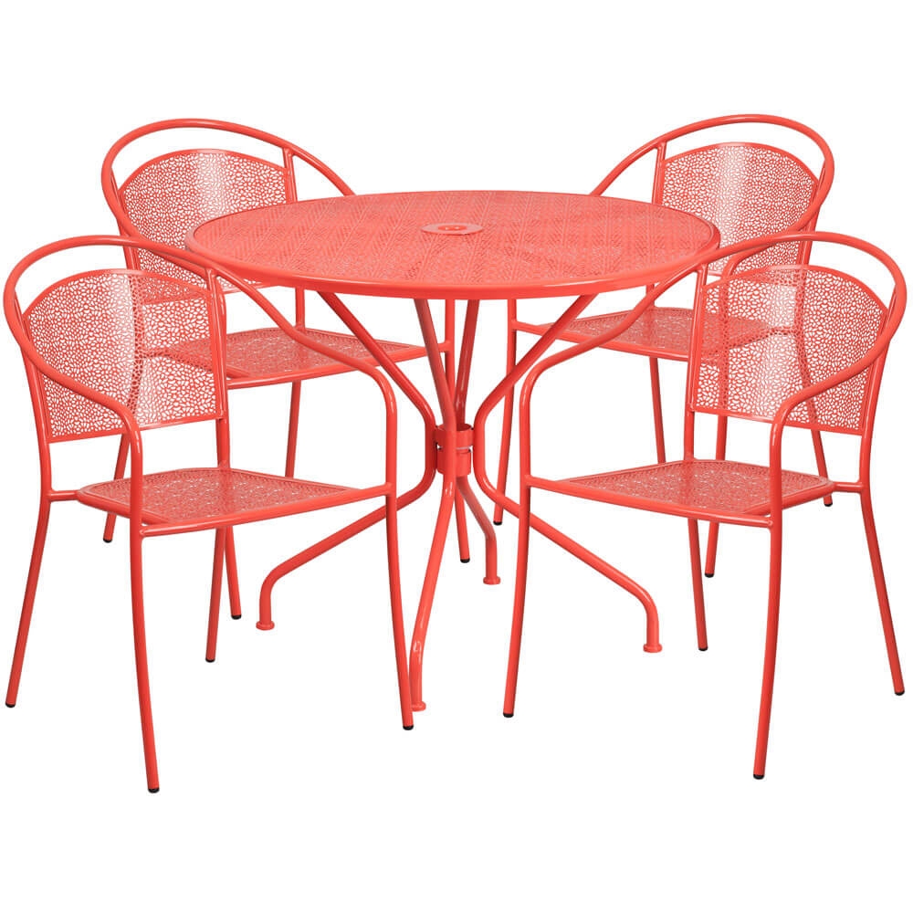 Bistro table set CUB CO 35RD 03CHR4 RED GG FLA Bistro table set CUB CO 35RD 03CHR4 RED GG FLA