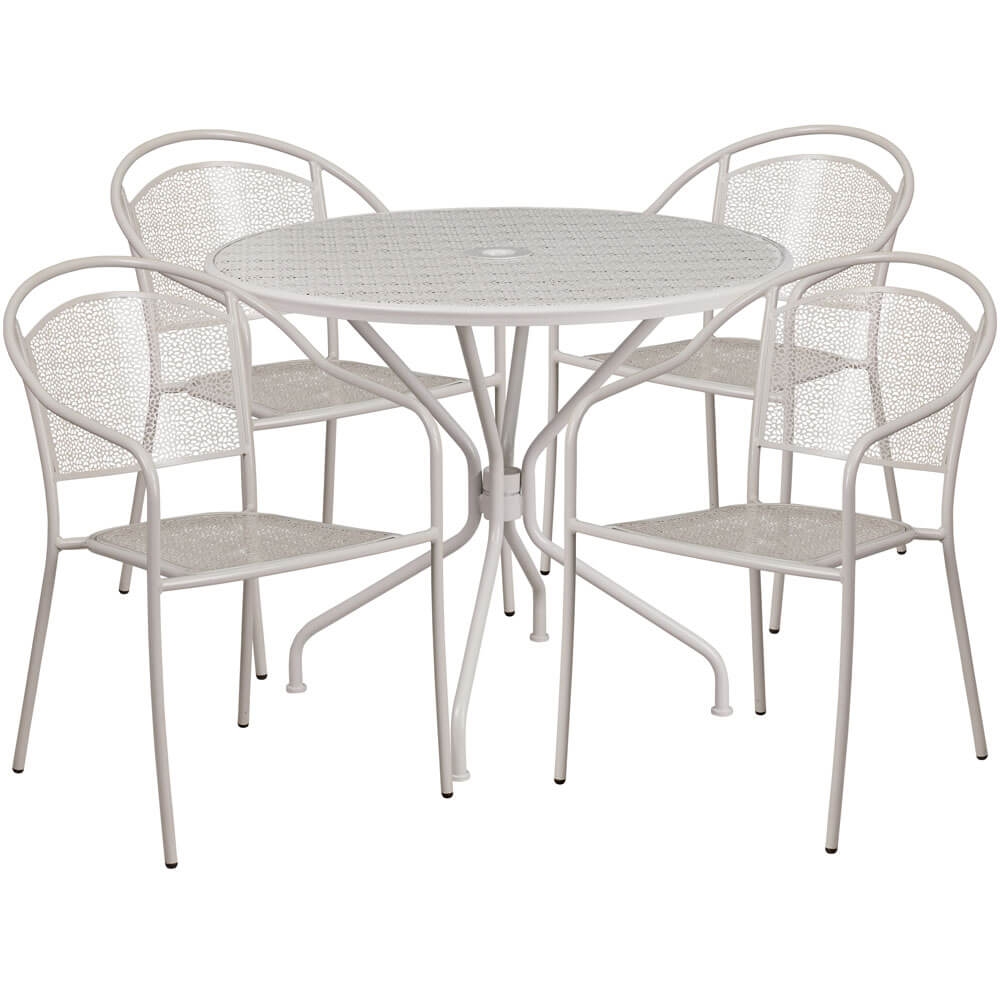 Bistro table set CUB CO 35RD 03CHR4 SIL GG FLA Bistro table set CUB CO 35RD 03CHR4 SIL GG FLA
