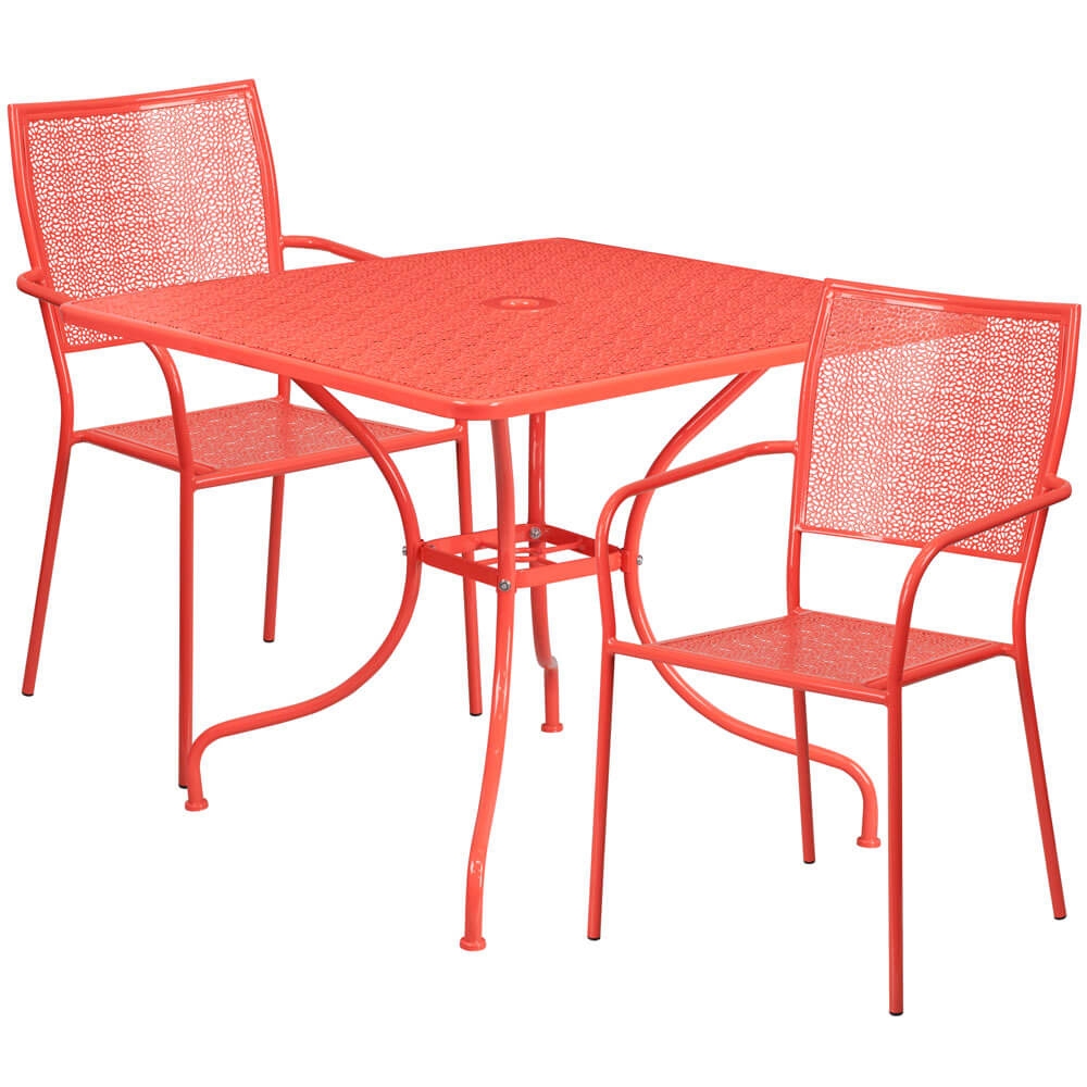 Bistro table set CUB CO 35SQ 02CHR2 RED GG FLA Bistro table set CUB CO 35SQ 02CHR2 RED GG FLA