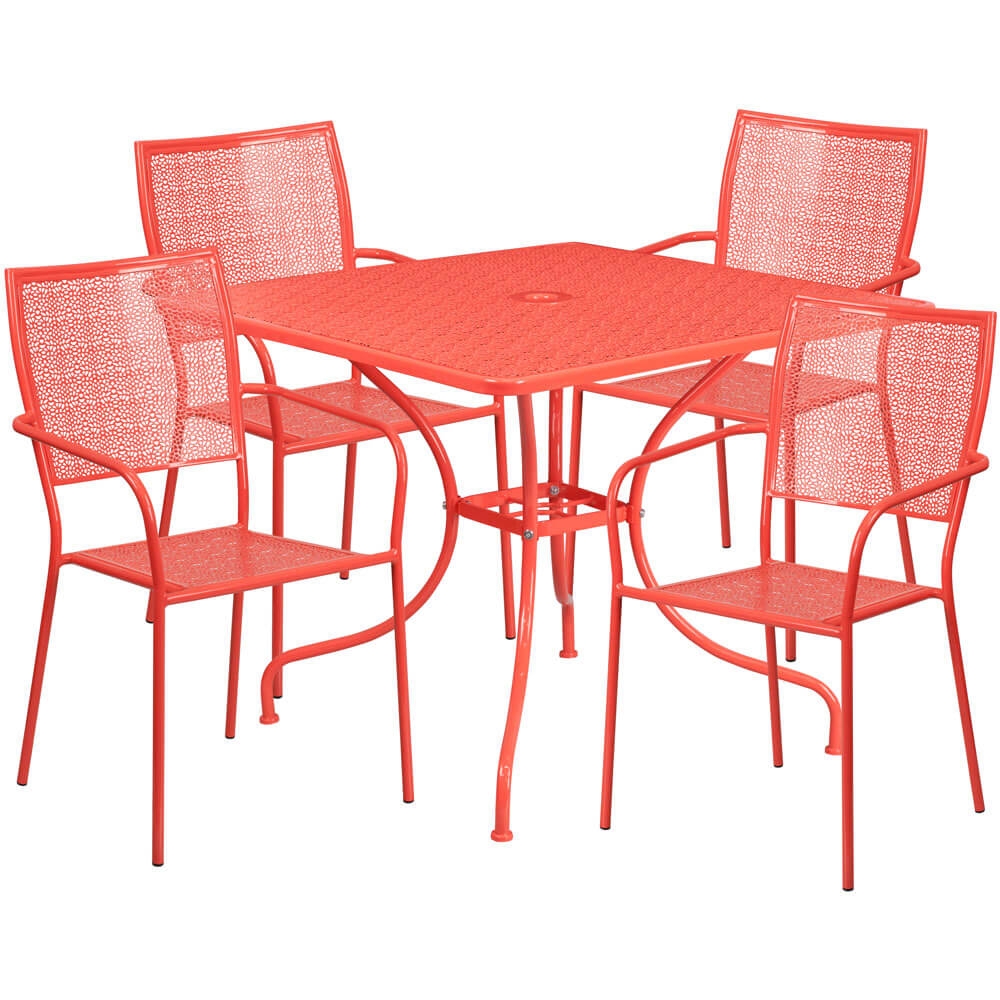 Bistro table set CUB CO 35SQ 02CHR4 RED GG FLA Bistro table set CUB CO 35SQ 02CHR4 RED GG FLA
