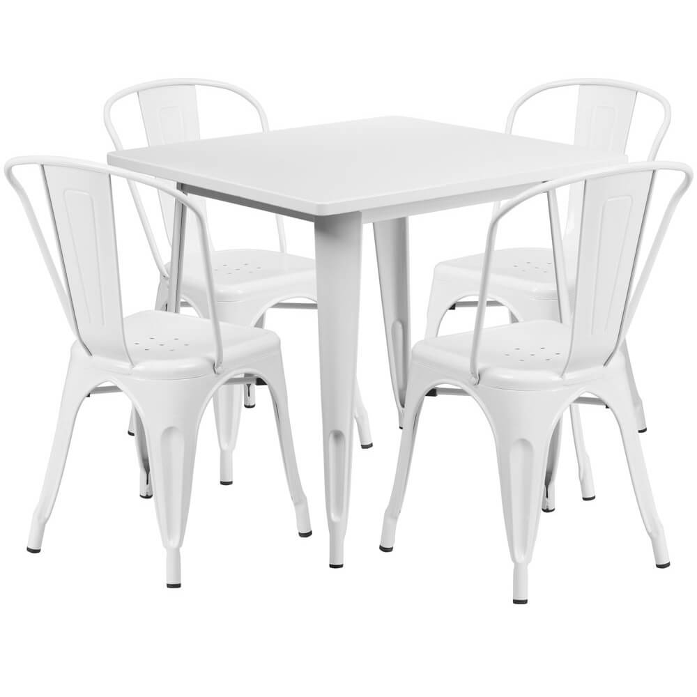 Bistro table set CUB ET CT002 4 30 WH GG FLA Bistro table set CUB ET CT002 4 30 WH GG FLA