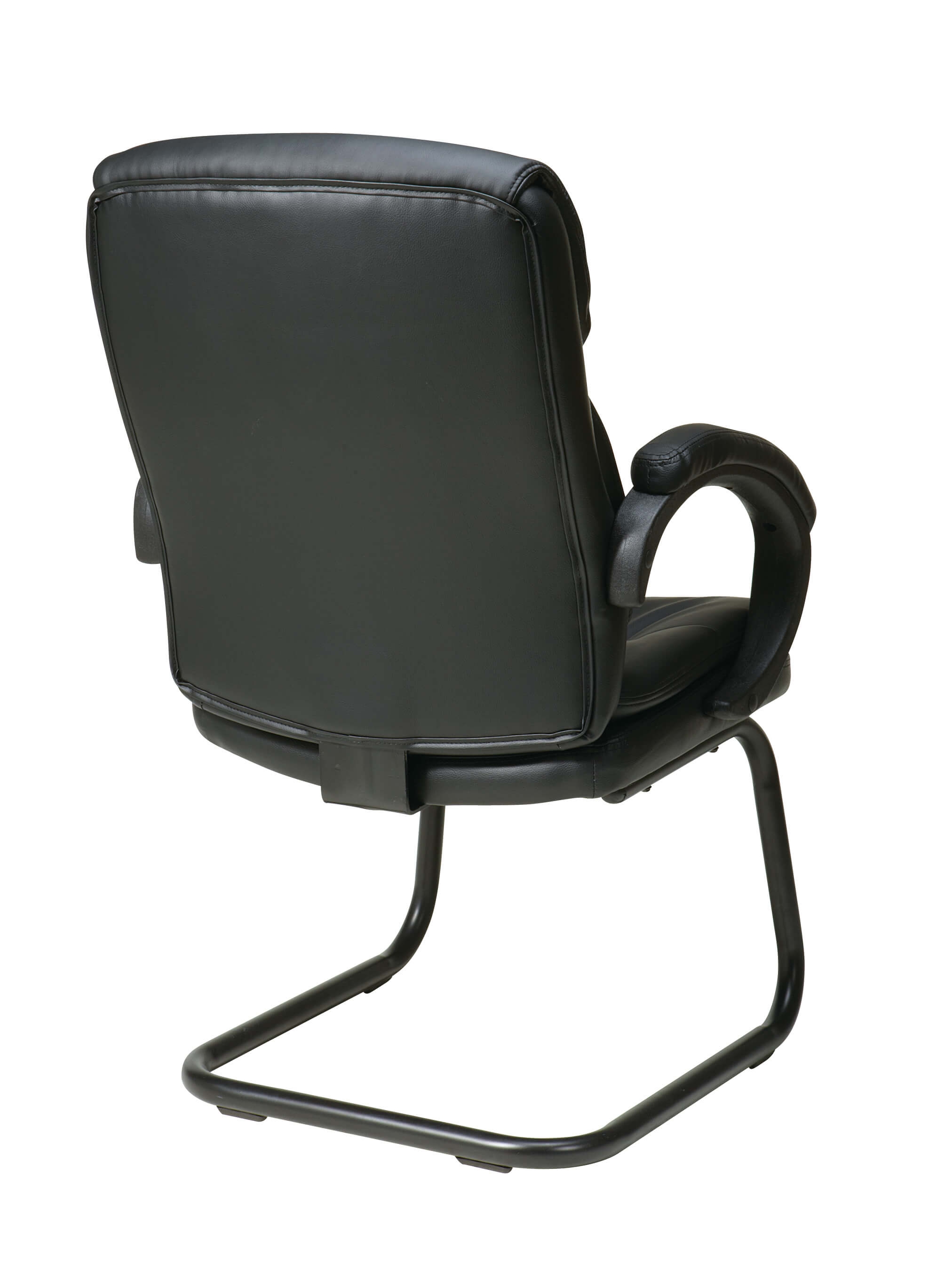 Black leather office chair back Black leather office chair back