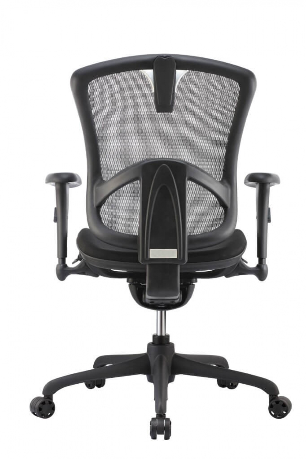 Black office chair rear view Black office chair rear view