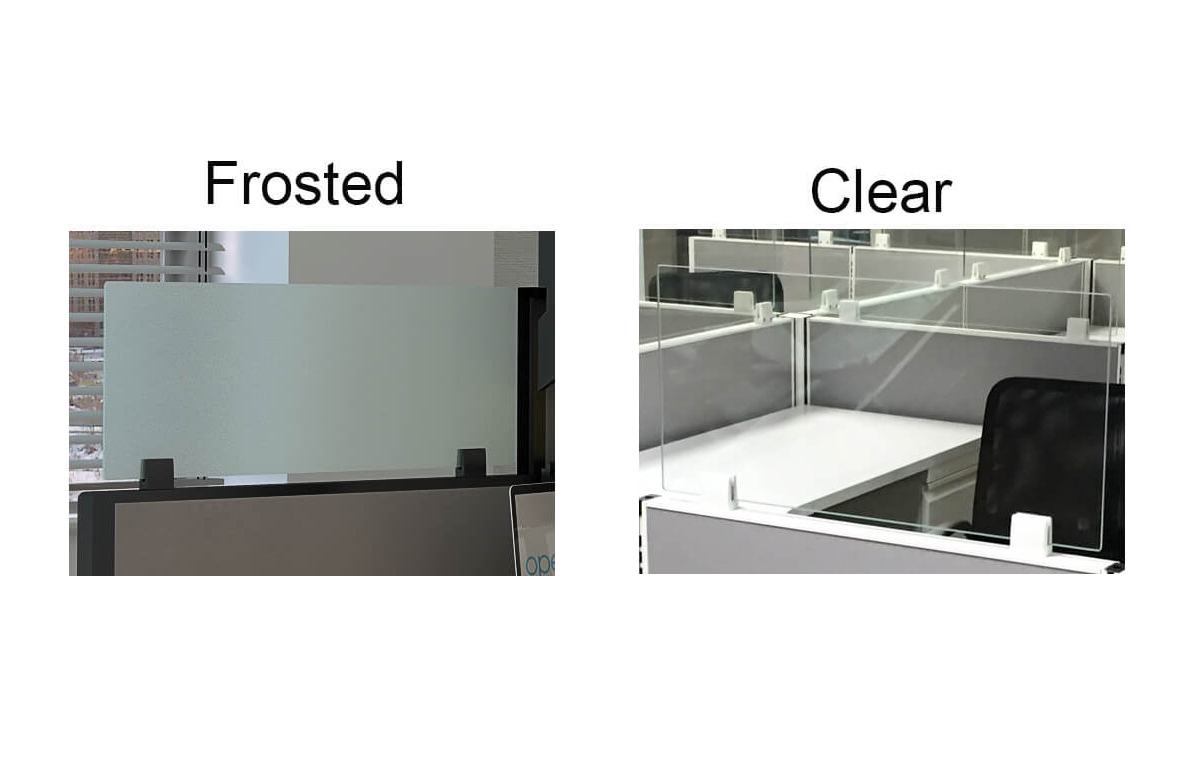 Clamp on desk divider mullion colors 1 Clamp on desk divider mullion colors 1