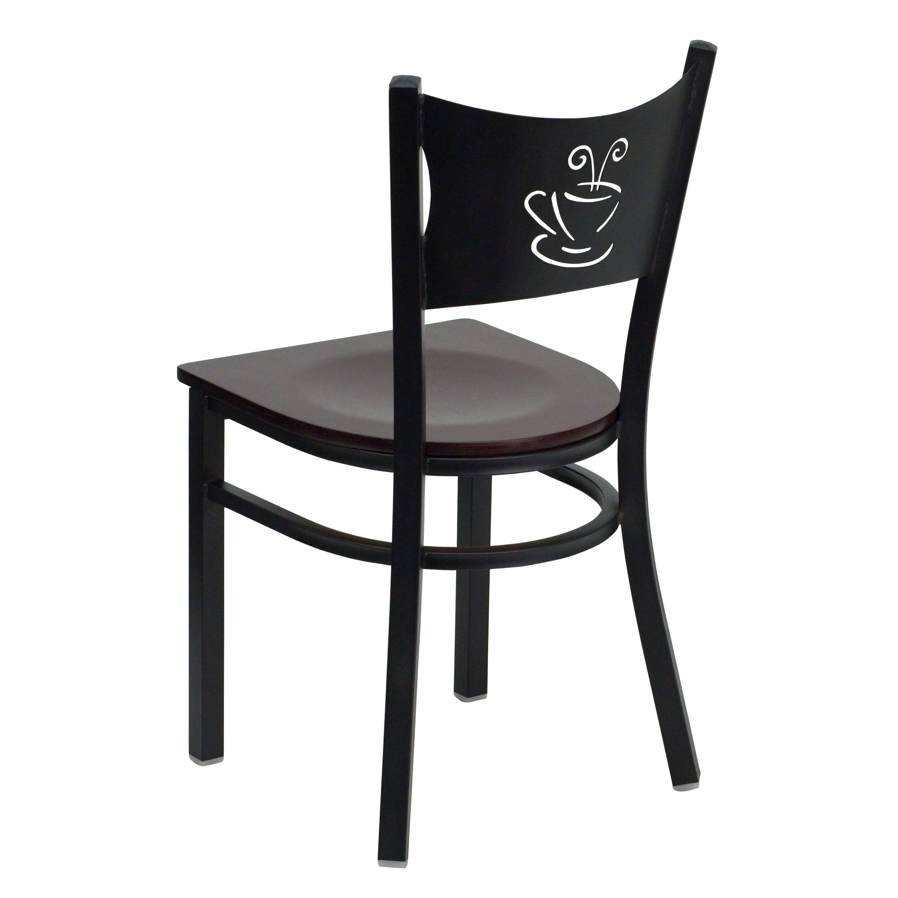 Coffe back casual dining chair back view Coffe back casual dining chair back view