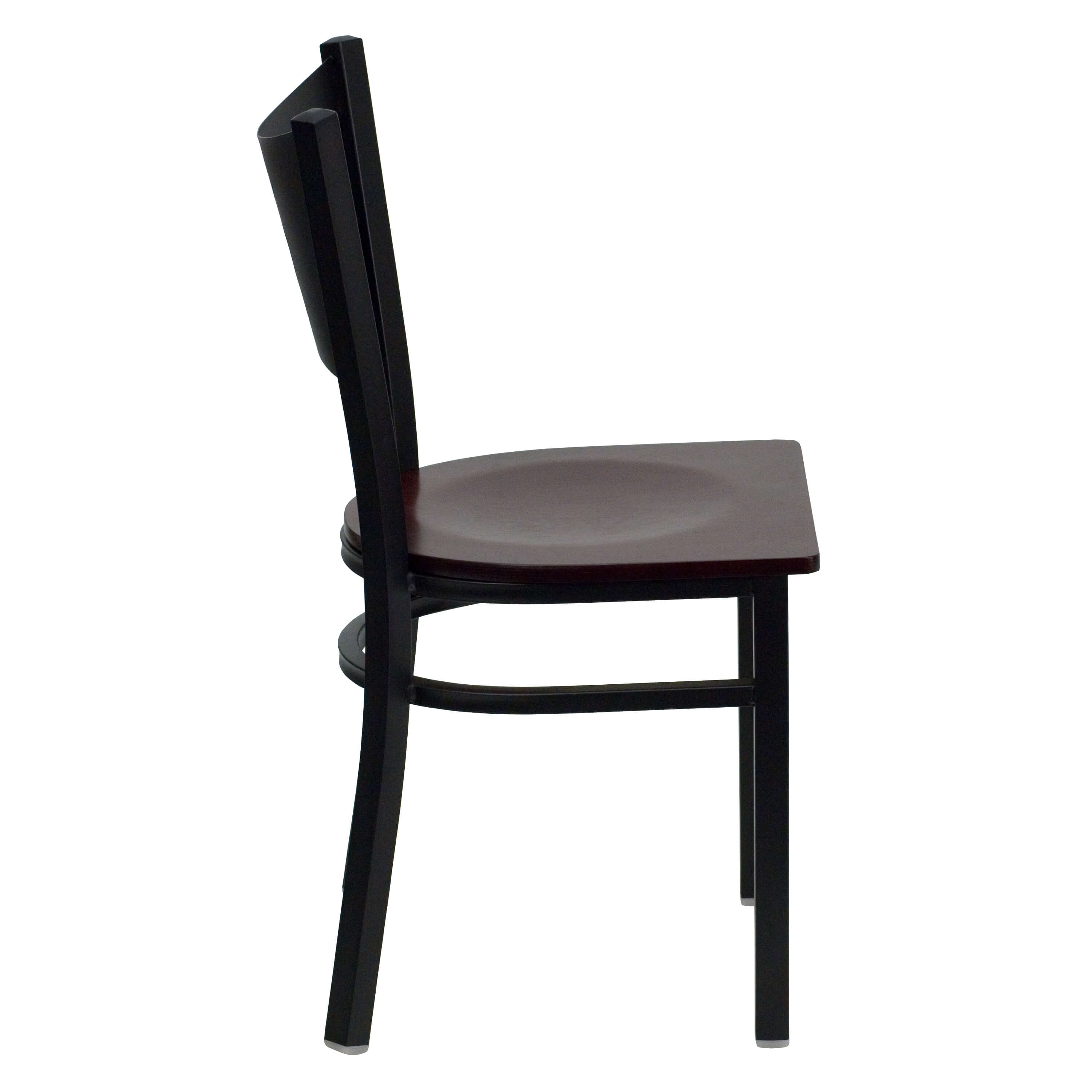 Coffe back casual dining chair side view Coffe back casual dining chair side view