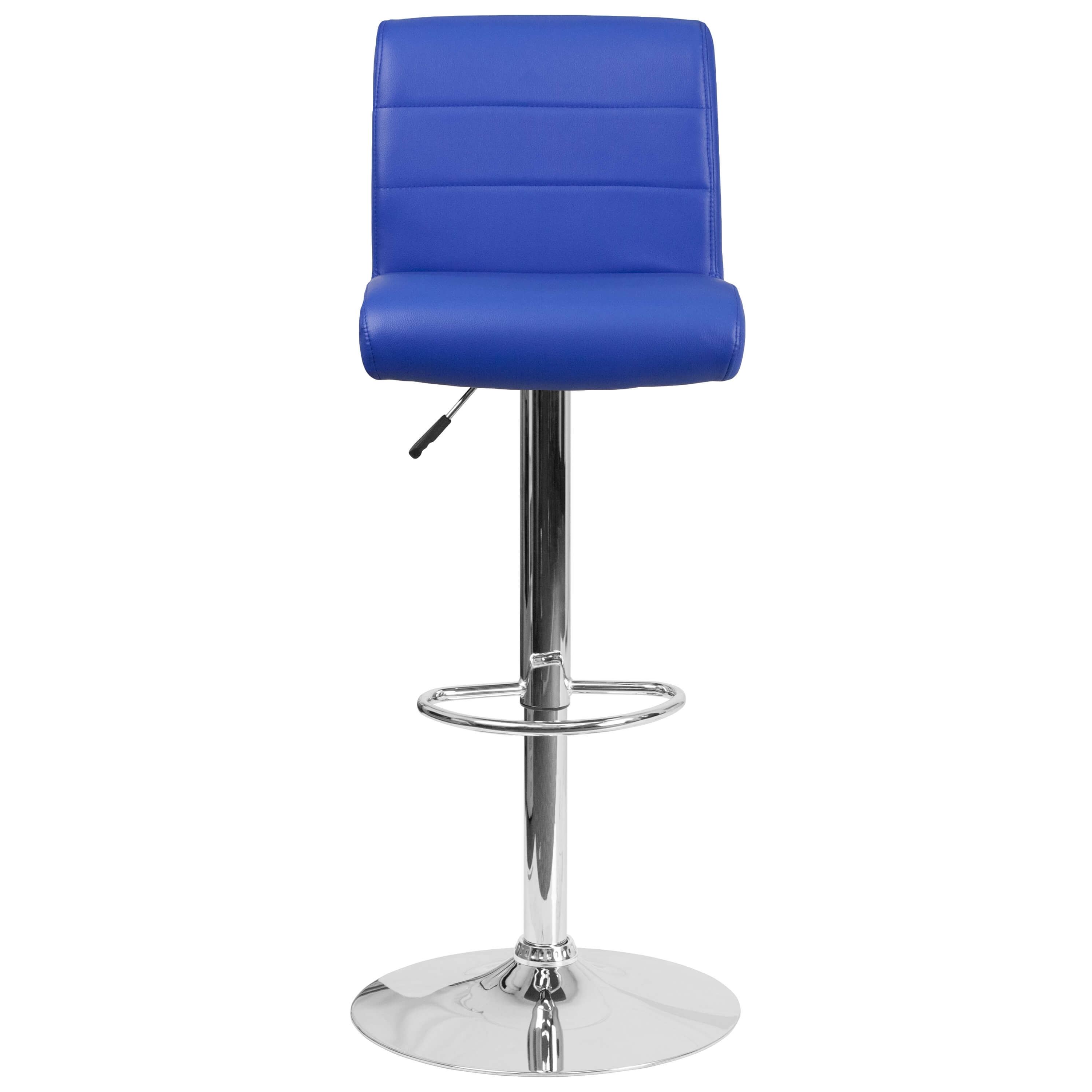 Colorful barstool chairs front view Colorful barstool chairs front view