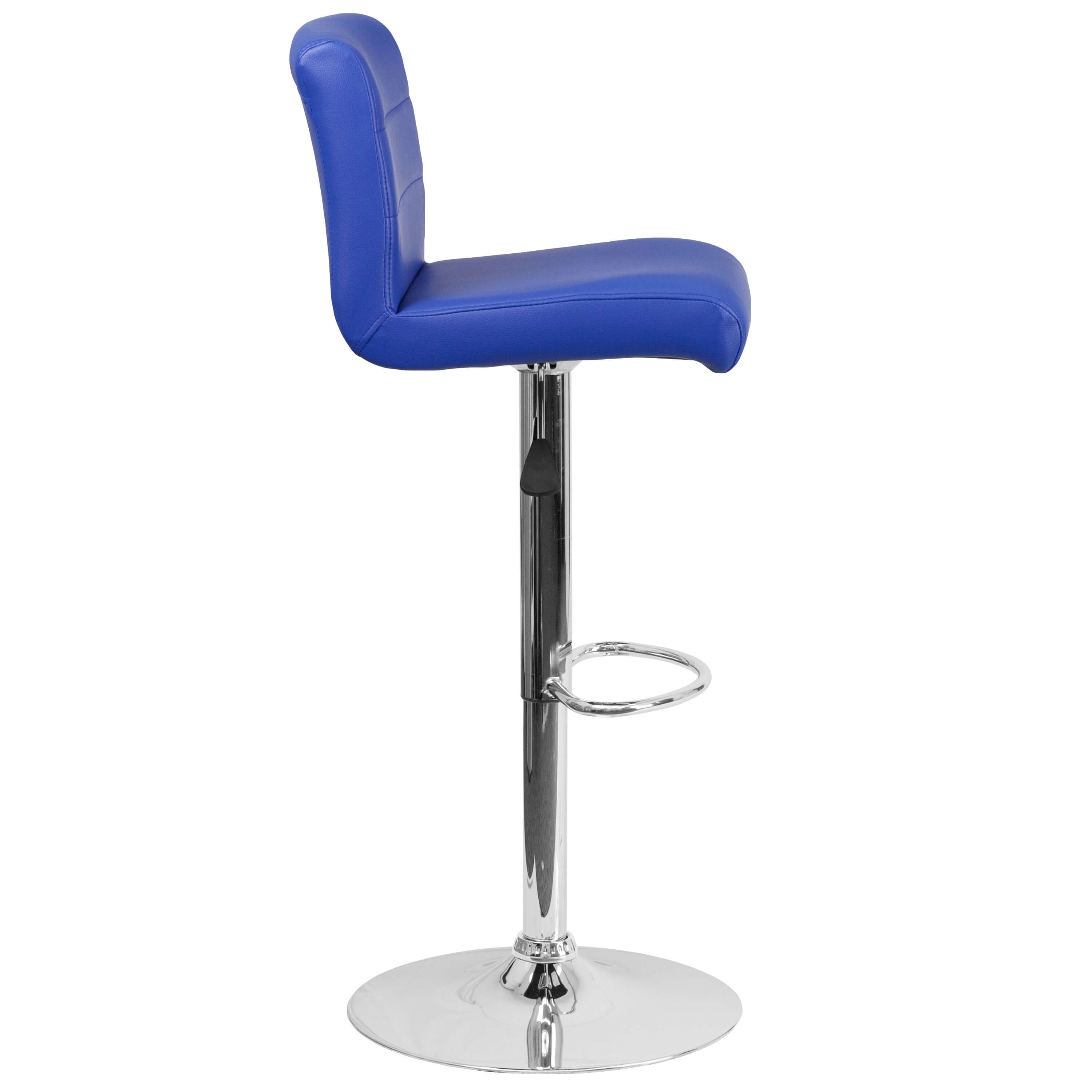 Colorful barstool chairs side view Colorful barstool chairs side view