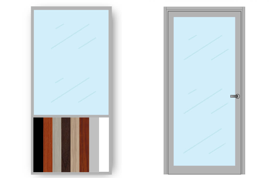 Conference room glass walls 19 parts Conference room glass walls 19 parts