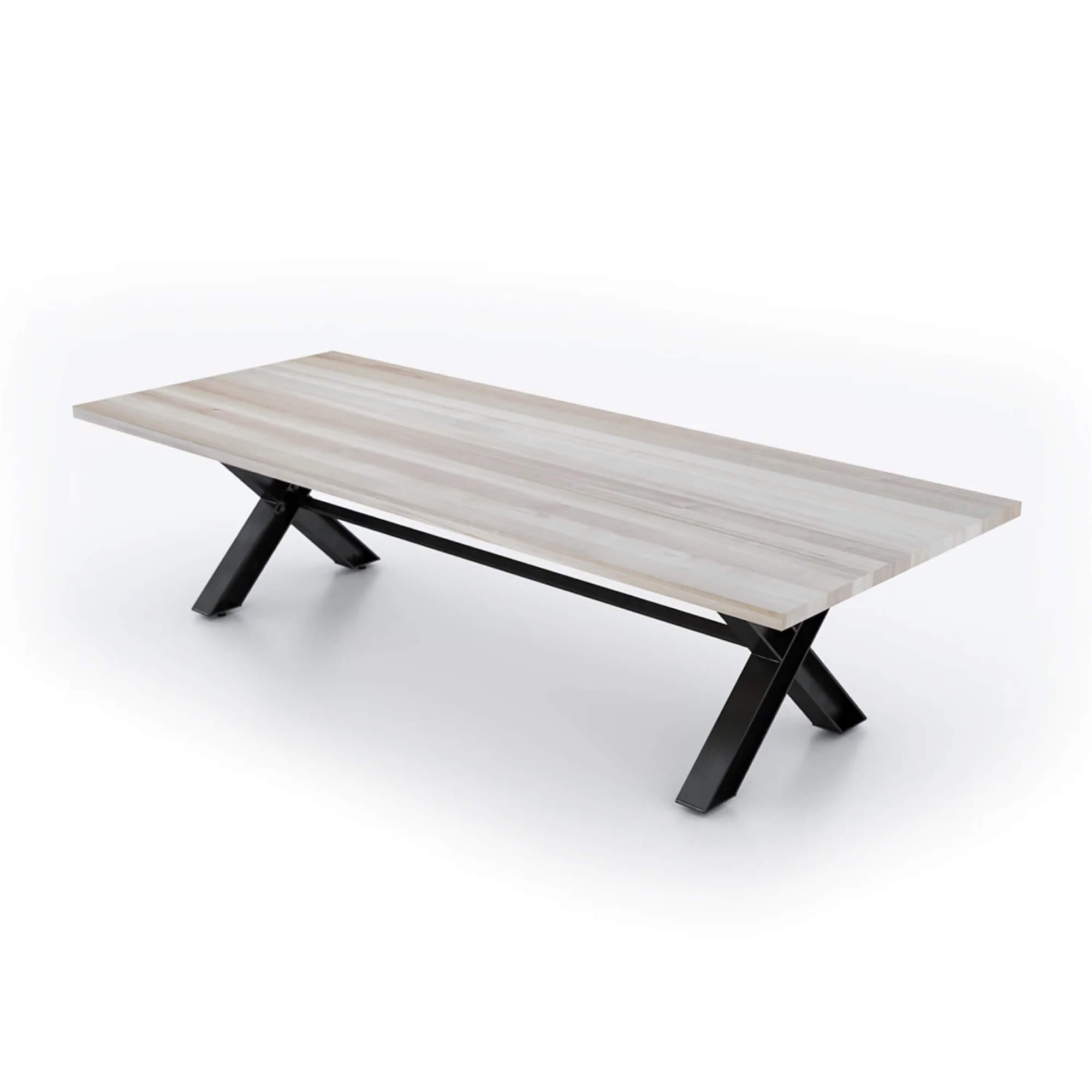 Conference room tables conference room id6 industrial conference table angle view white wash 1 Conference room tables conference room id6 industrial conference table angle view white wash 1