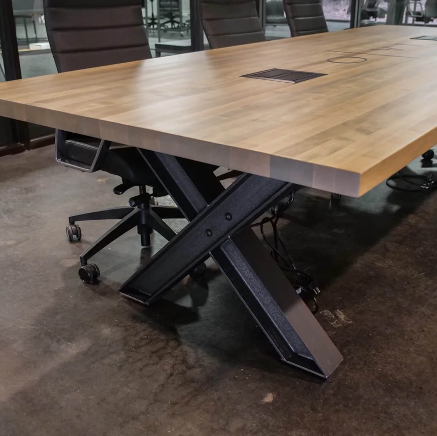 Conference room tables conference room id6 industrial conference table space view 1 1 Conference room tables conference room id6 industrial conference table space view 1 1