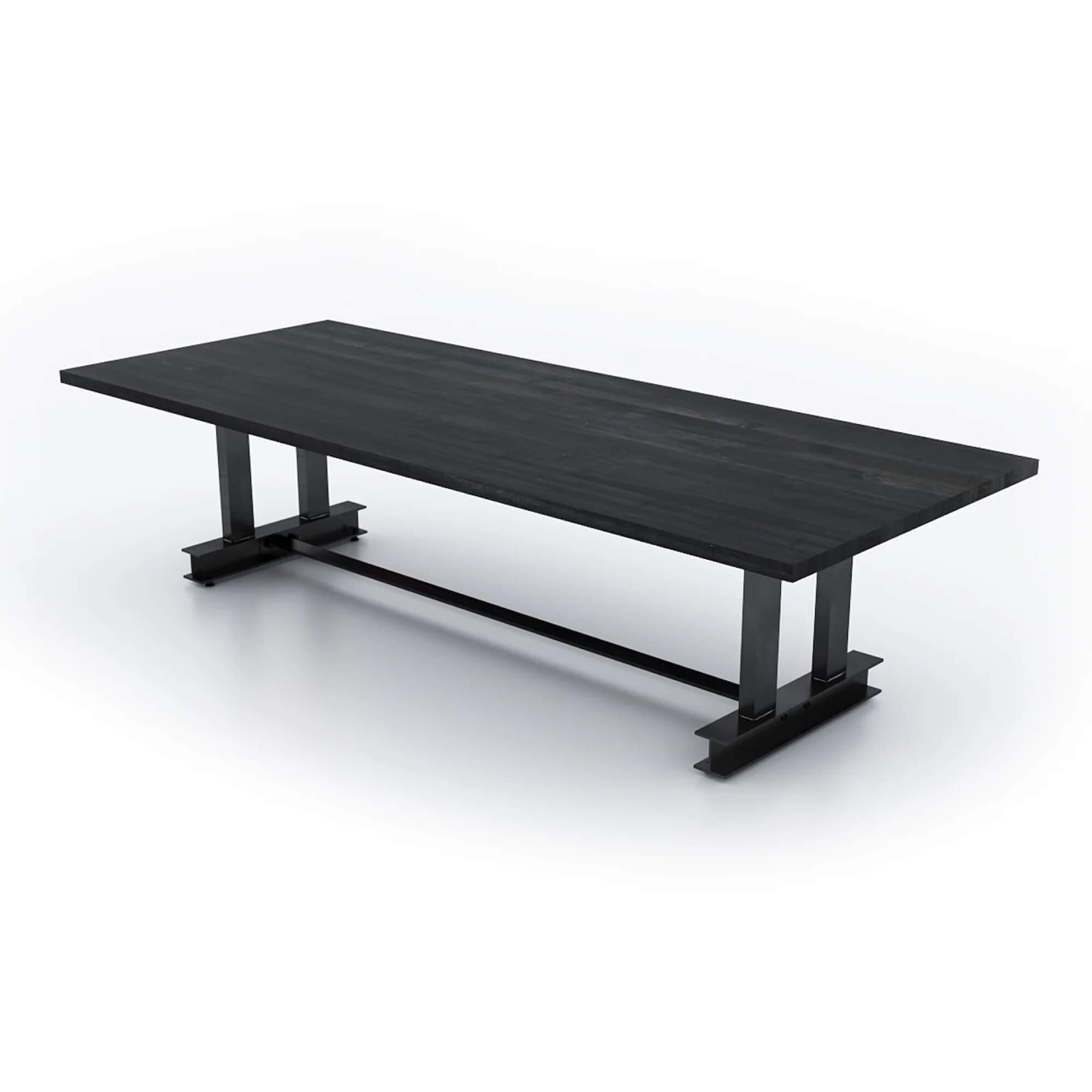 Conference room tables conference table id2 industrial conference table angle view ebony 1 2 3 4 Conference room tables conference table id2 industrial conference table angle view ebony 1 2 3 4