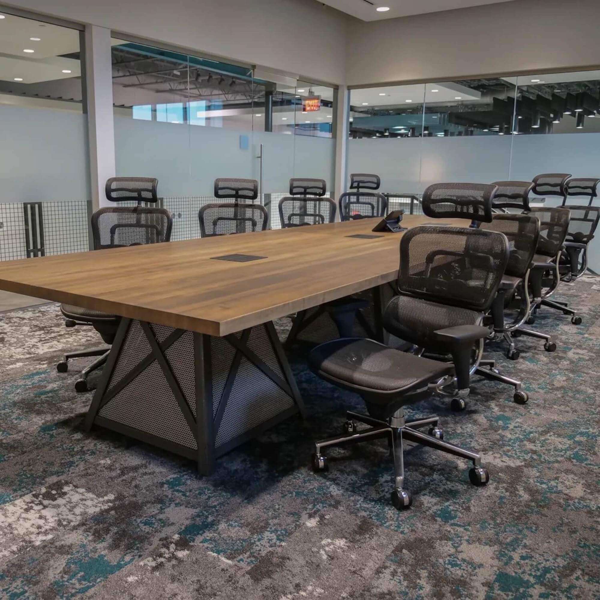 Conference room tables conference table id3 industrial conference table space view 2 a Conference room tables conference table id3 industrial conference table space view 2 a