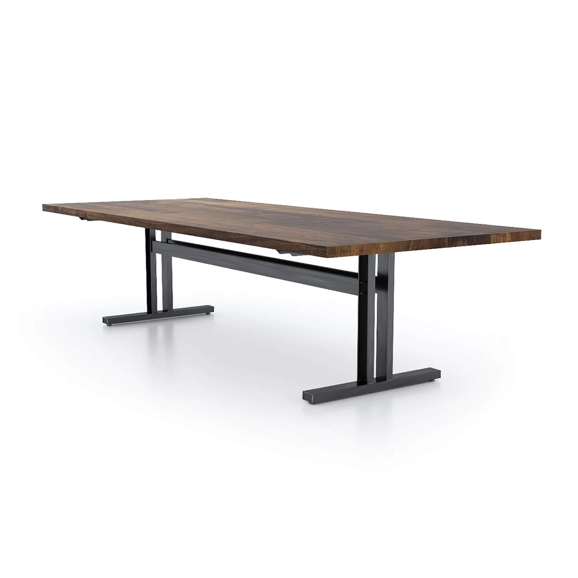 Conference room tables conference table id4 industrial conference table cappuccino angle view Conference room tables conference table id4 industrial conference table cappuccino angle view