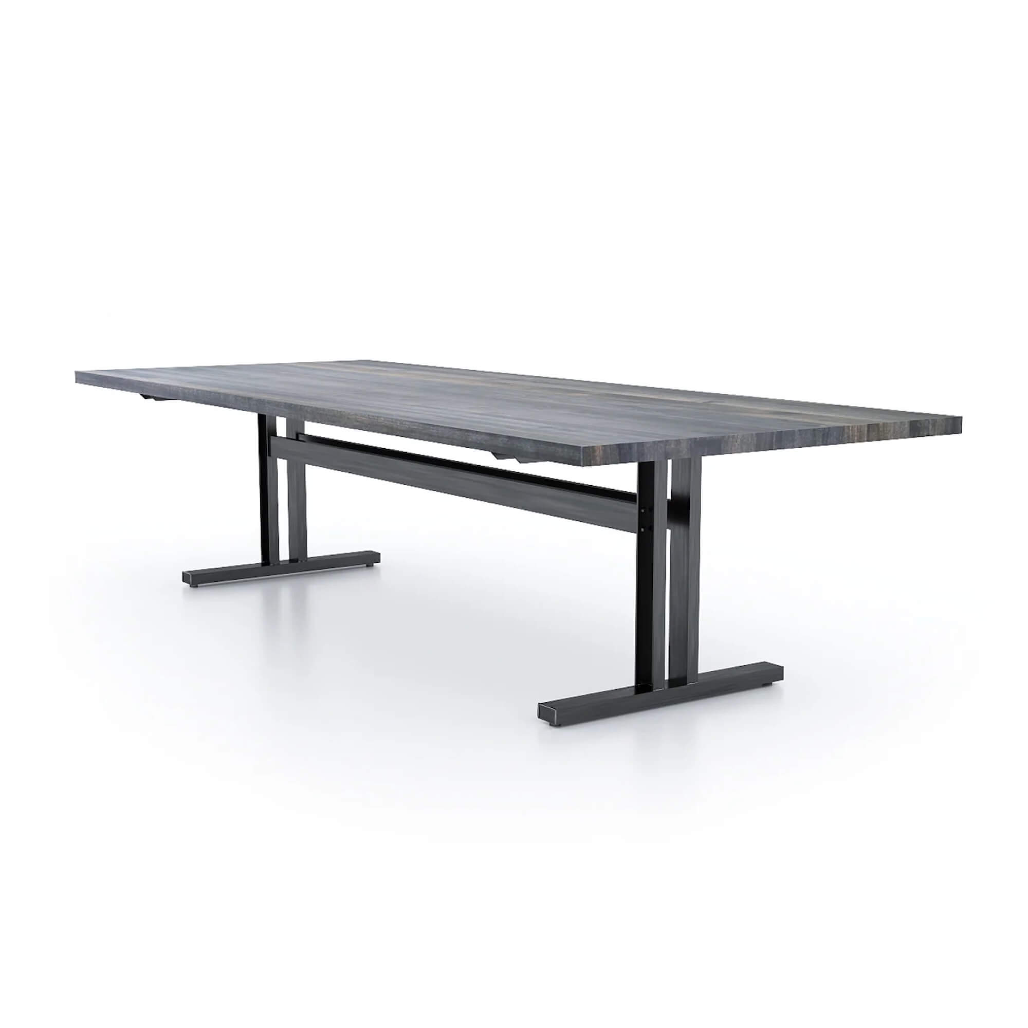 Conference room tables conference table id4 industrial conference table decker grey angle view Conference room tables conference table id4 industrial conference table decker grey angle view