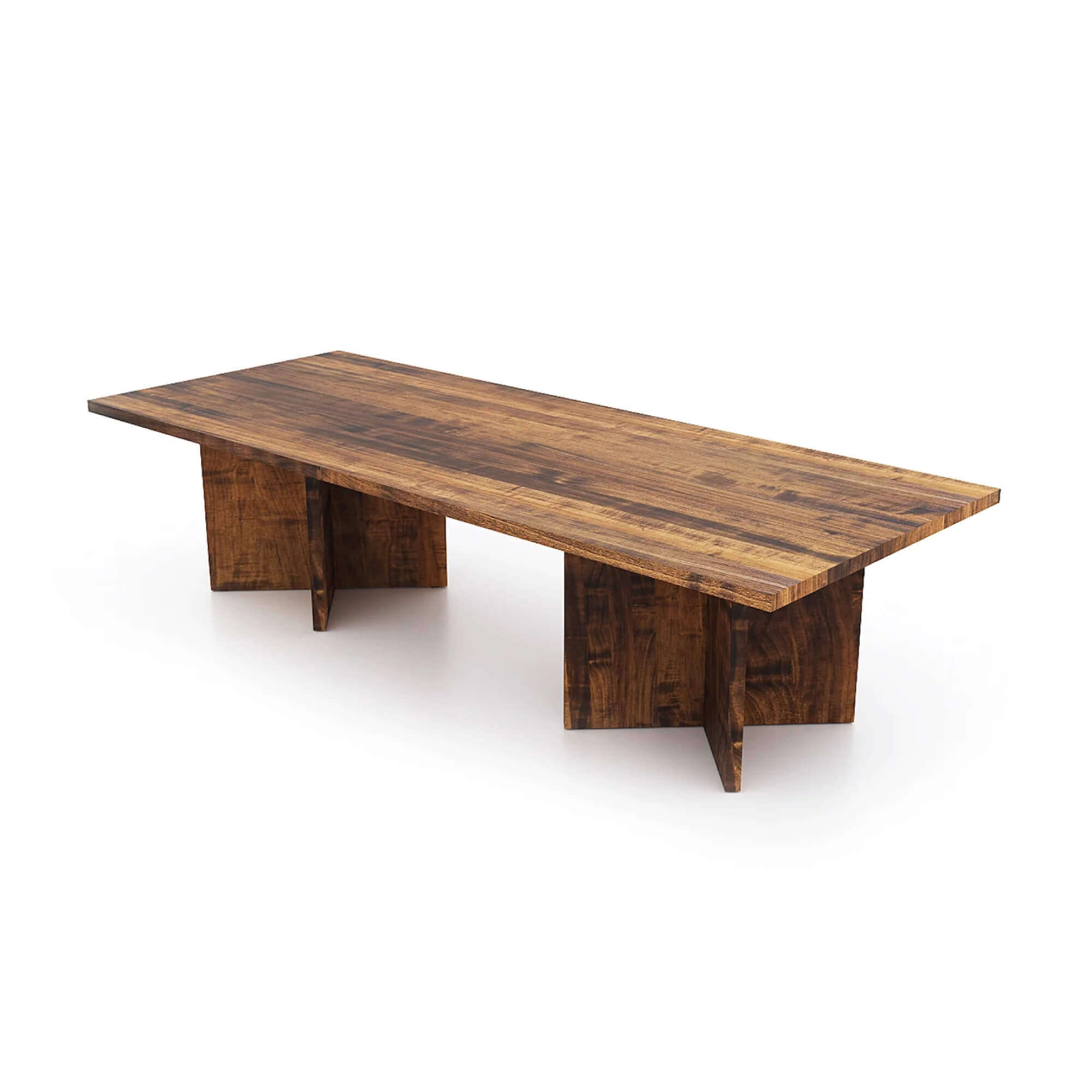 Conference room tables conference table id5 industrial conference table angle view medium walnut Conference room tables conference table id5 industrial conference table angle view medium walnut