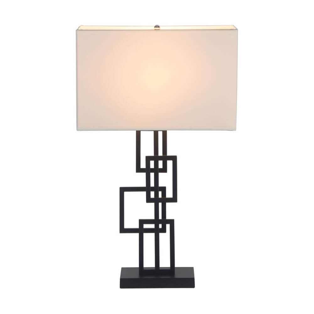 Contemporary lamp shade front view Contemporary lamp shade front view