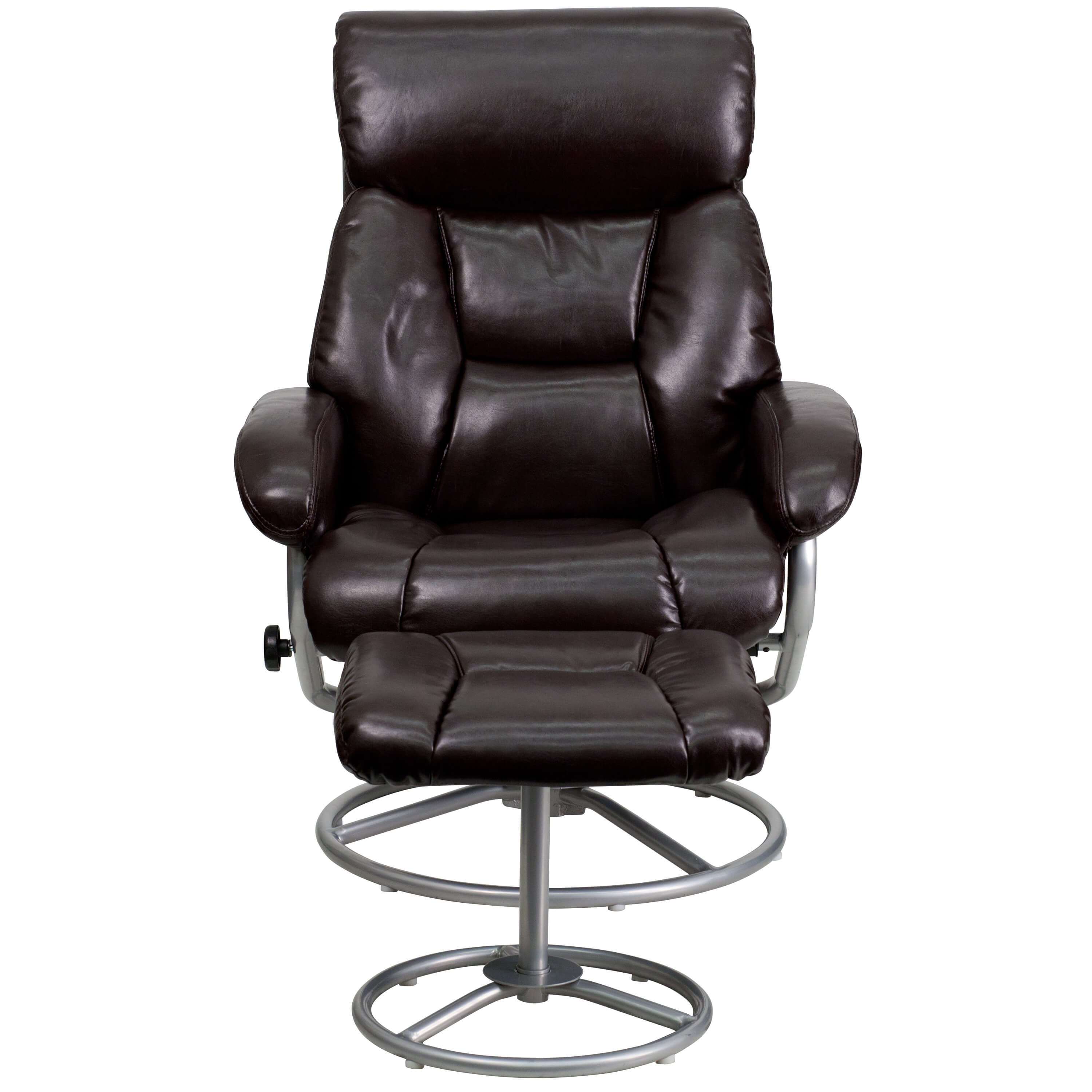 Contemporary leather recliners front view Contemporary leather recliners front view