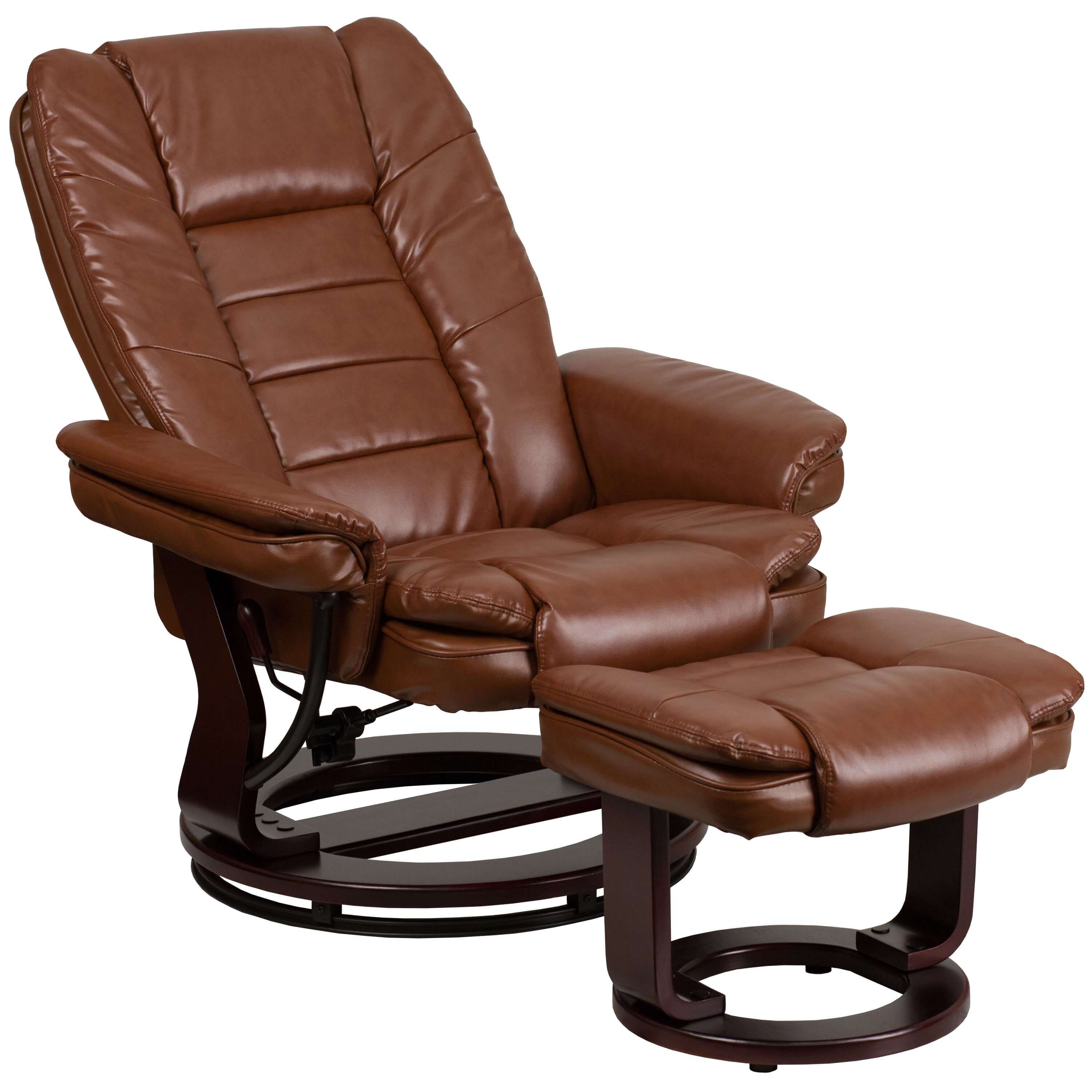 Contemporary recliner chair reclined view Contemporary recliner chair reclined view