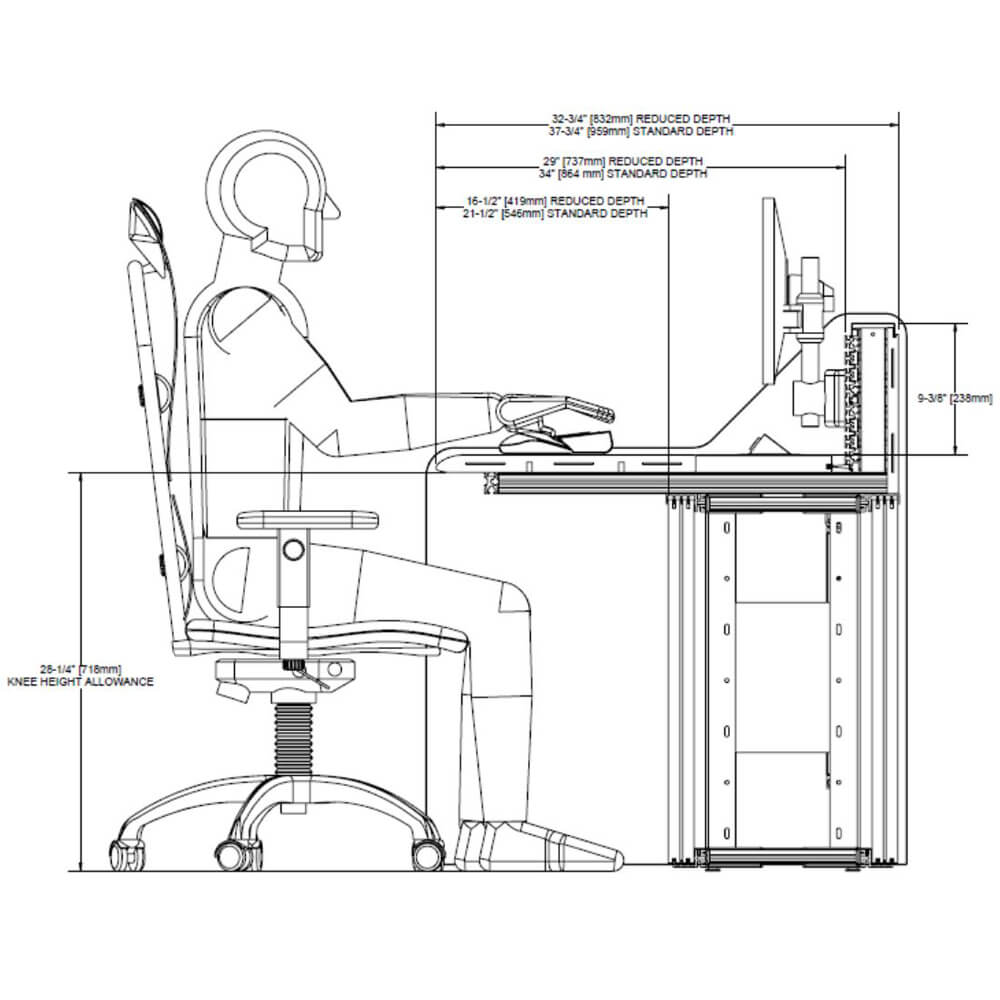 Control console custom dimensions 01 Control console custom dimensions 01