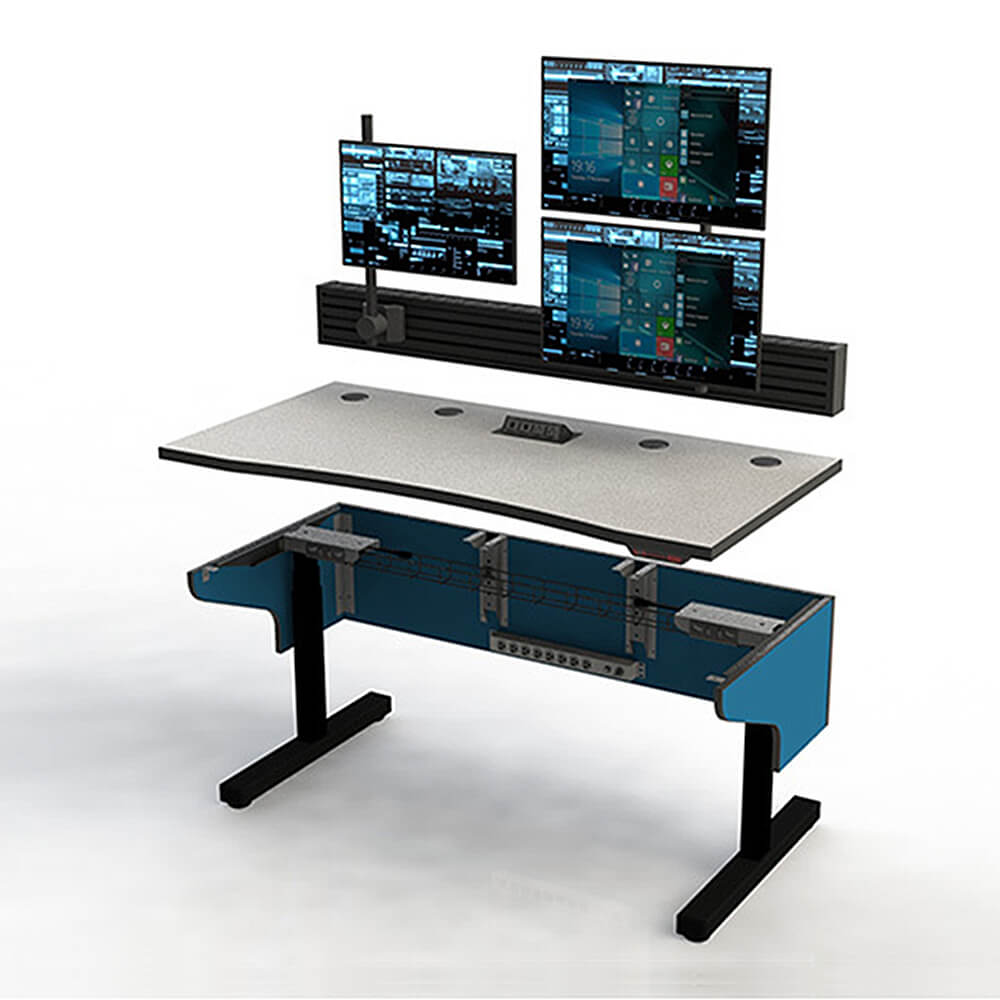 Control console lite height adjustable 3pack exploded view 0 Control console lite height adjustable 3pack exploded view 0