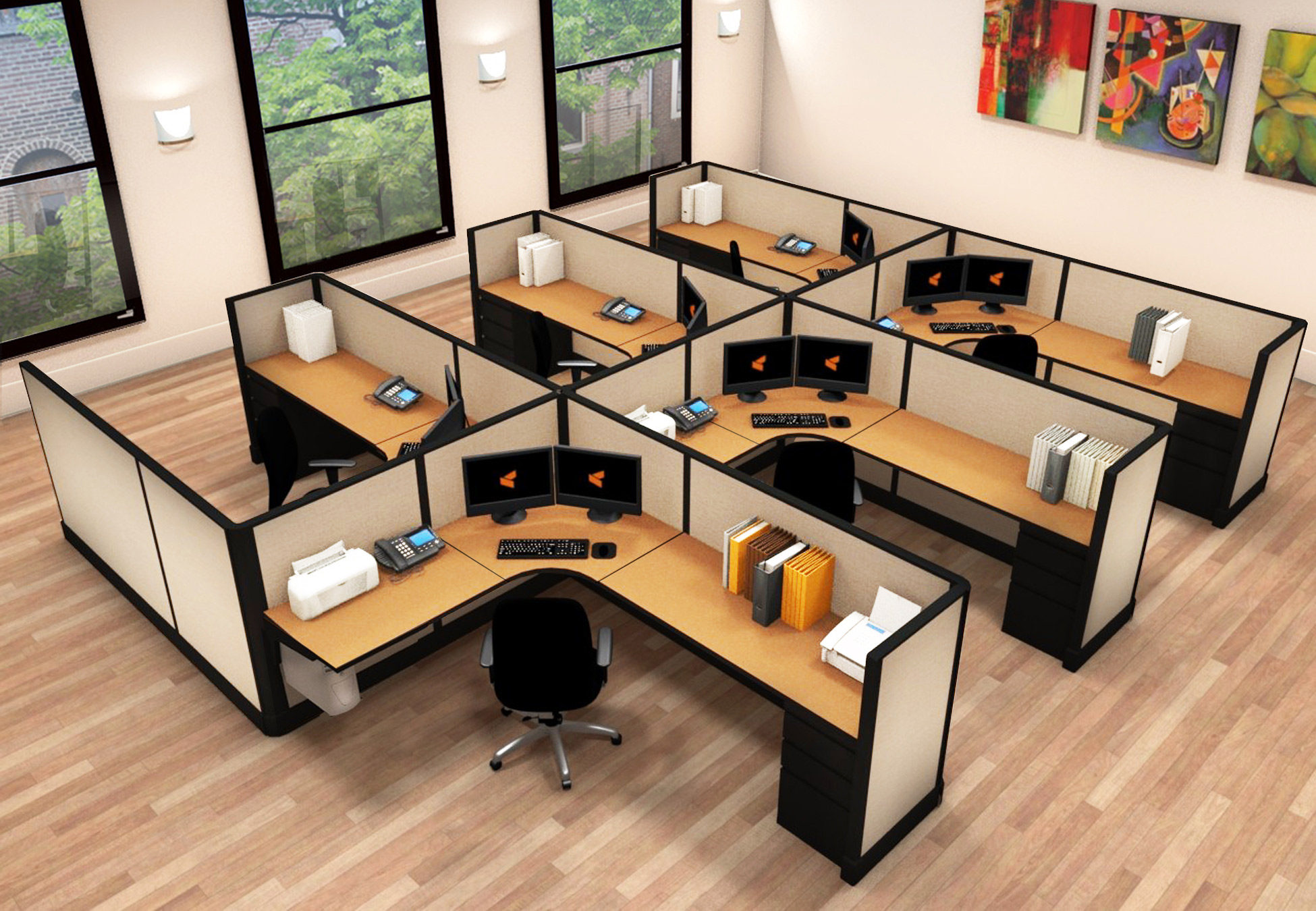 O2 series large cubicles 6x8x47 cluster O2 series large cubicles 6x8x47 cluster