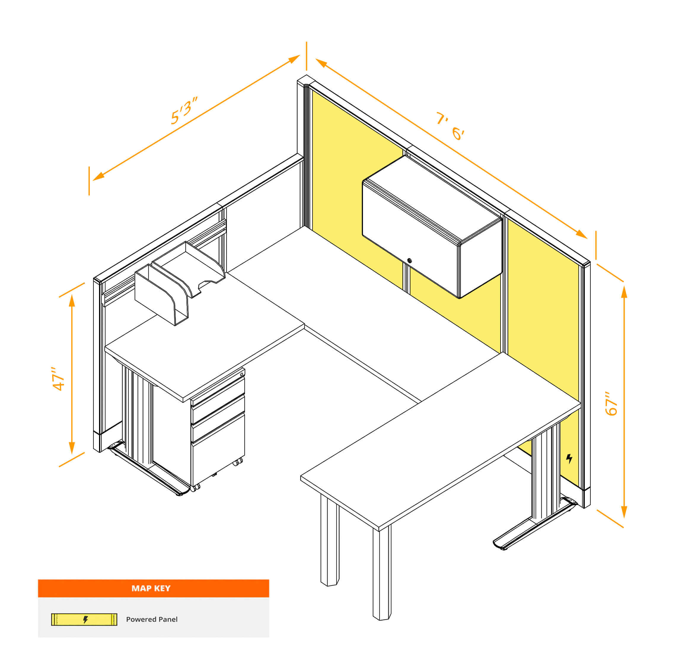 U shaped workstation powered with storage dimensions U shaped workstation powered with storage dimensions