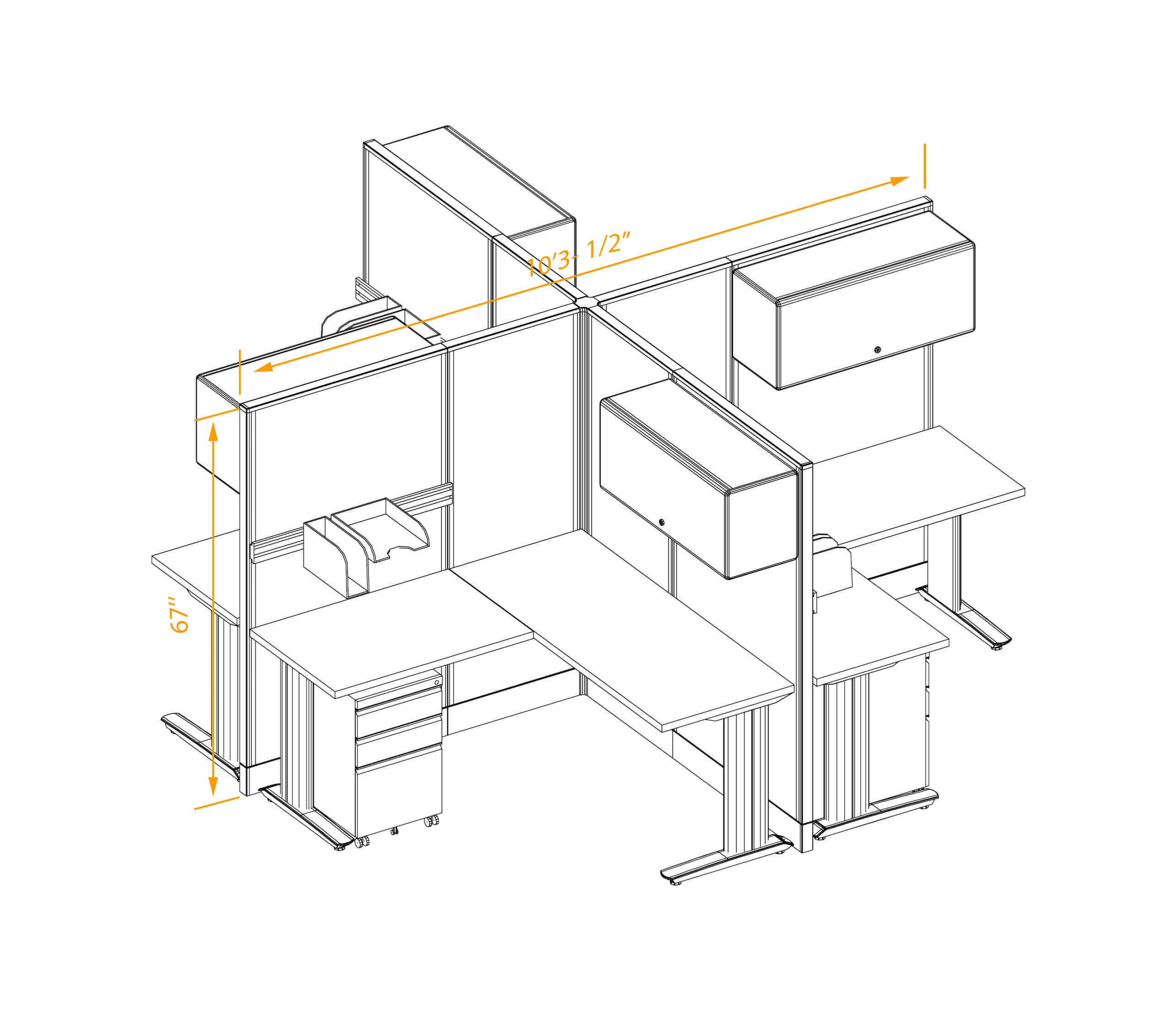X cluster workstation non powered with storage dimensions X cluster workstation non powered with storage dimensions