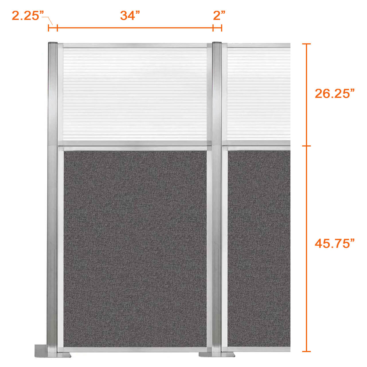 Modular panels 72h x 36w with window measures Modular panels 72h x 36w with window measures