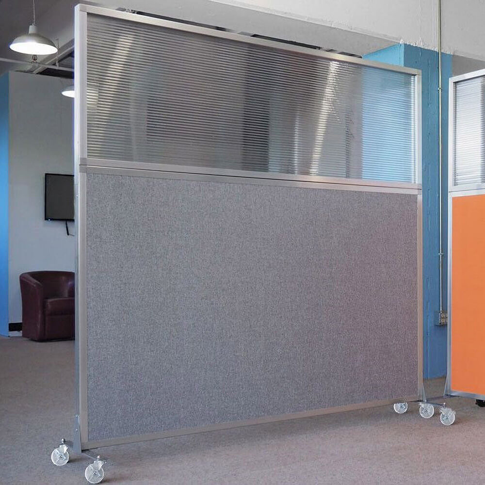 Modular panels on wheels 72h x 72w lifestyle Modular panels on wheels 72h x 72w lifestyle