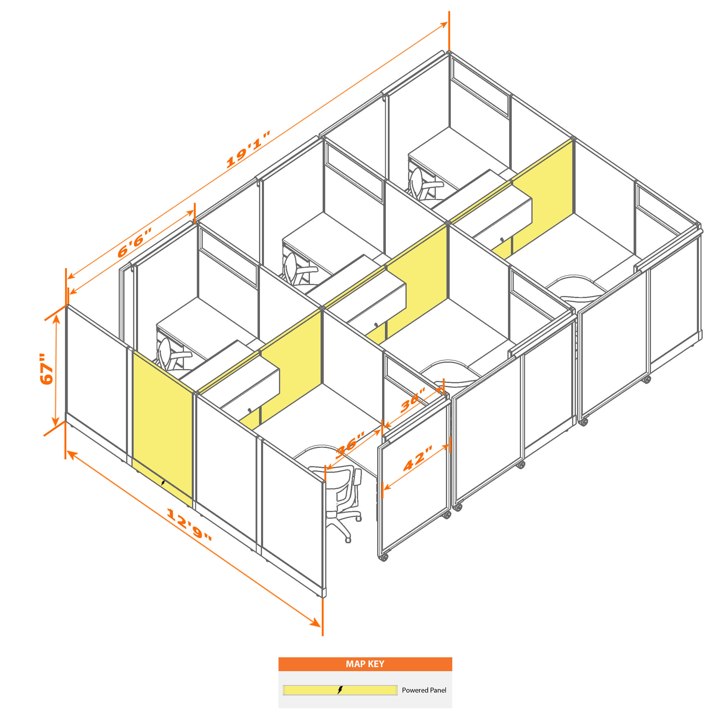 Cubicle with door 66 6c 1 Cubicle with door 66 6c 1