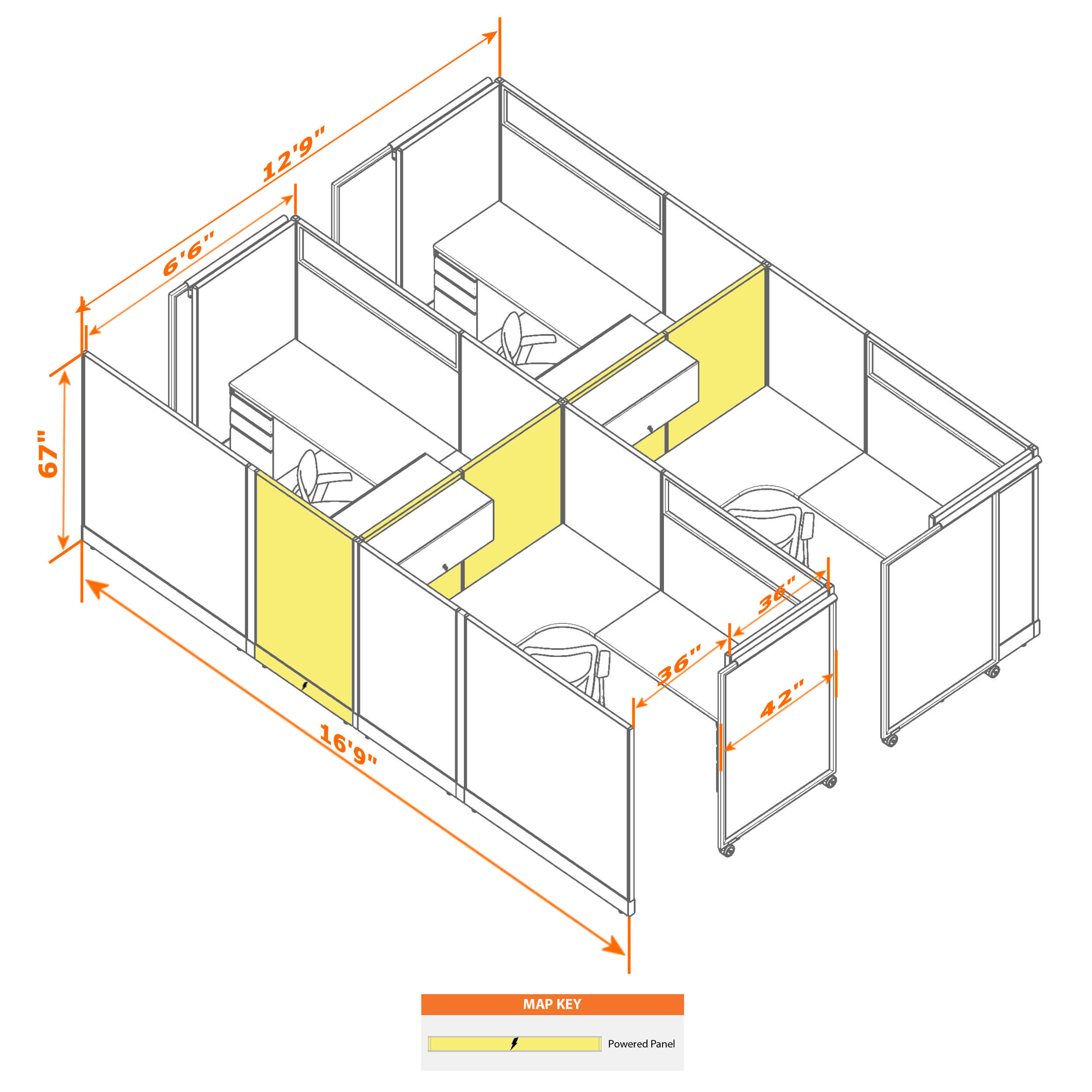 Cubicle with door 68 4c 1 Cubicle with door 68 4c 1